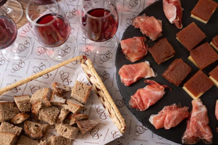 a plate of food on a table