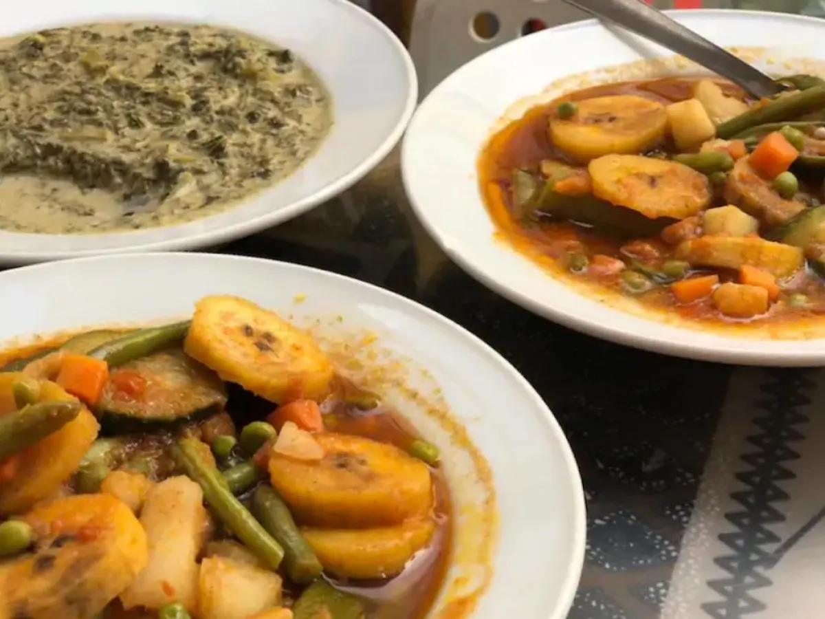 a bowl of food on a plate