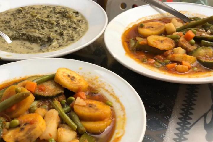 a bowl of food on a plate