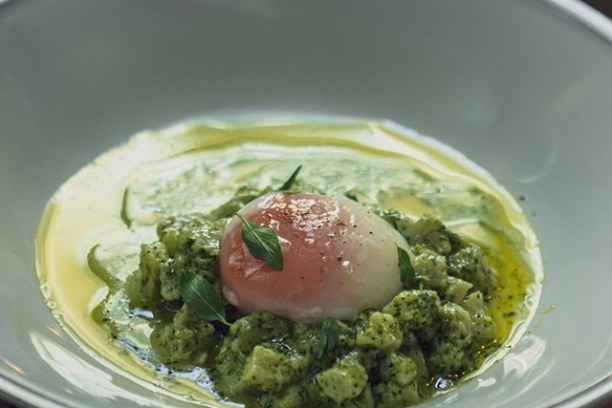 a bowl of food on a plate