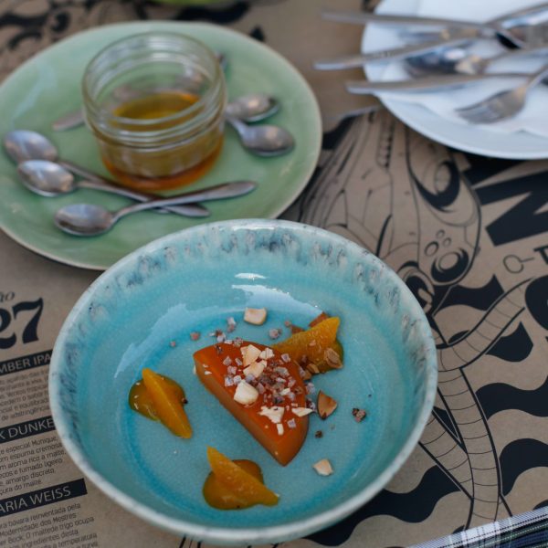 a plate of food on a table