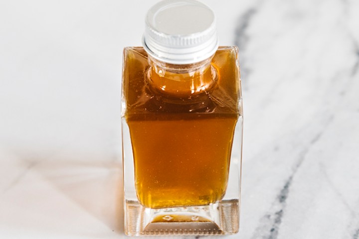 a glass of orange juice