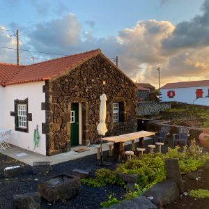 a group of people standing in front of a building