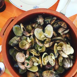 a plate of food on a table