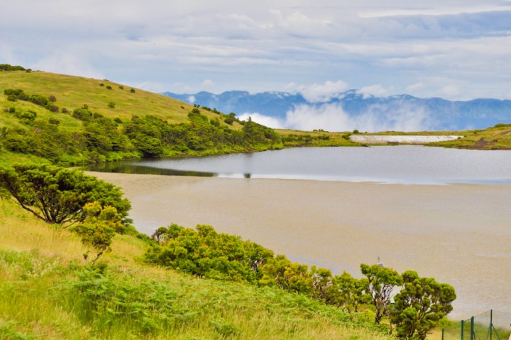 an island in the middle of a body of water