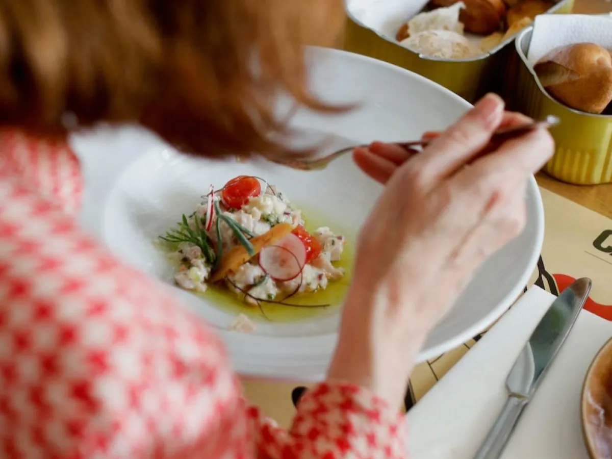 a close up of a plate of food