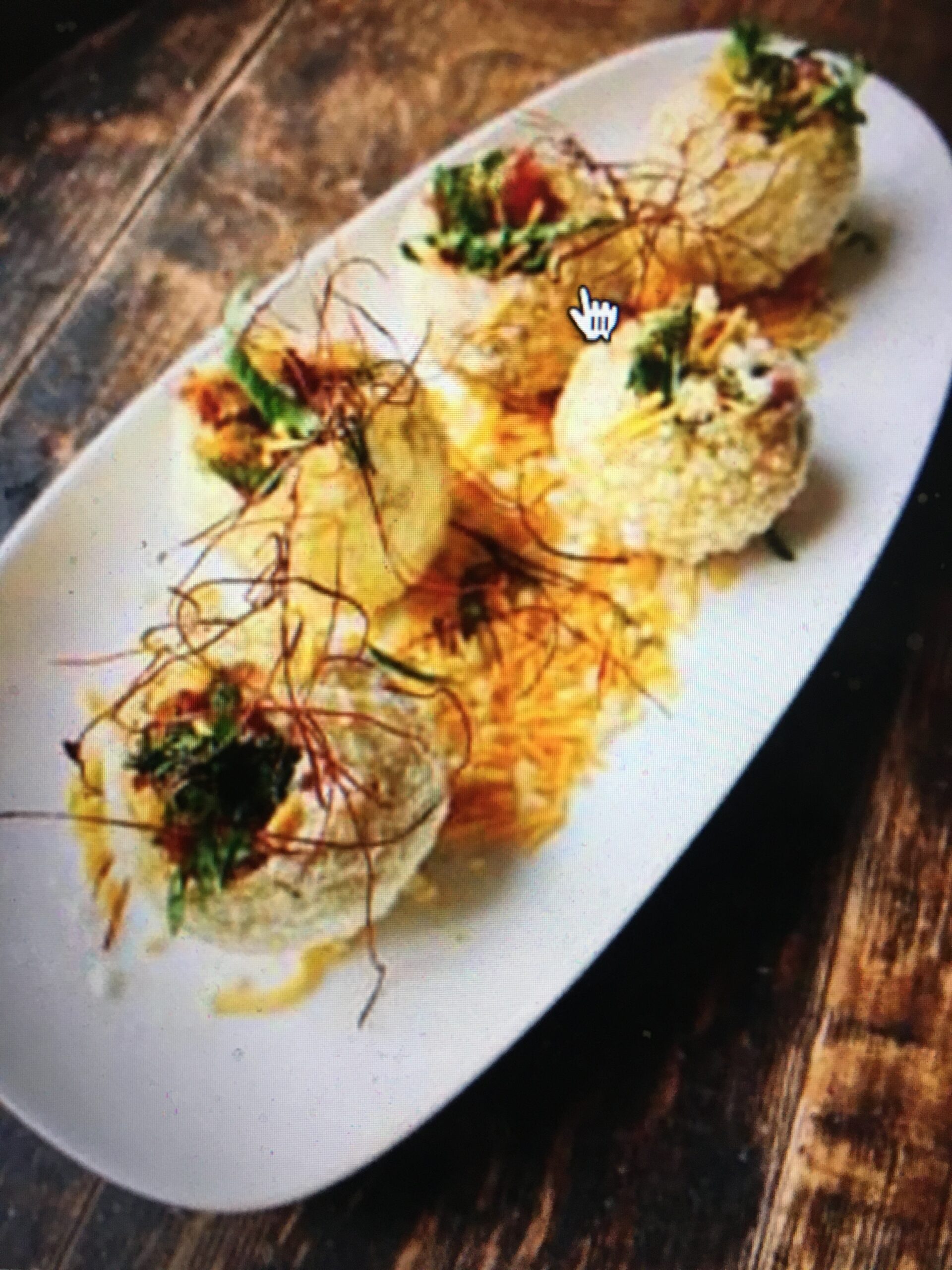 a plate of food on a table