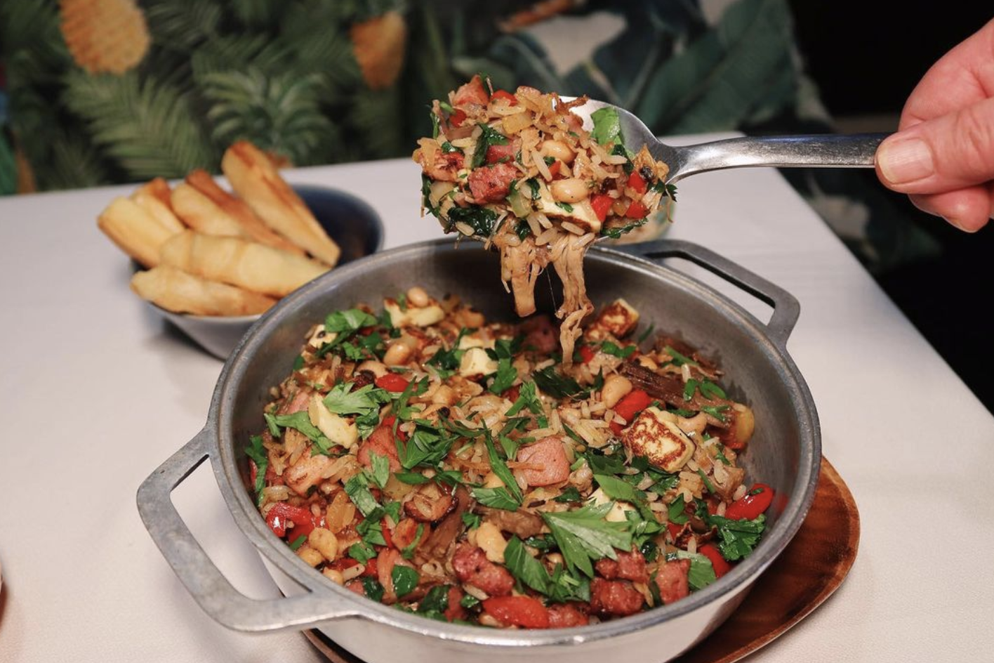 baiao de dois nordeste brasil comida de santo a plate of food on a table