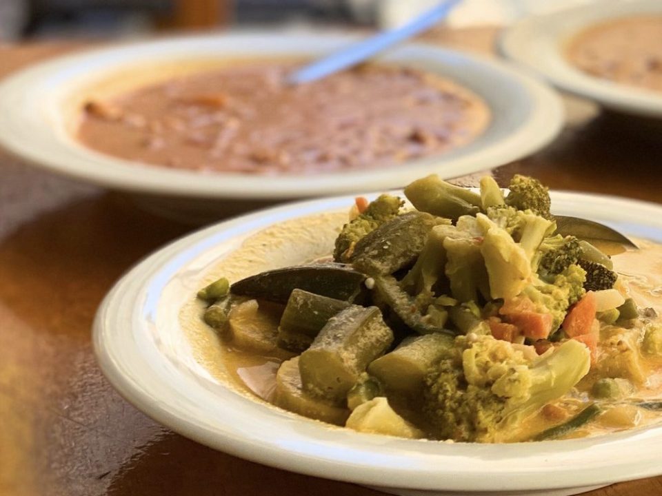 a bowl of food on a plate