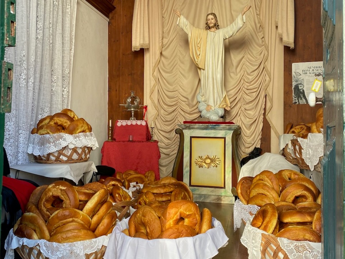 food on a wooden table