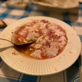 a piece of food on a plate