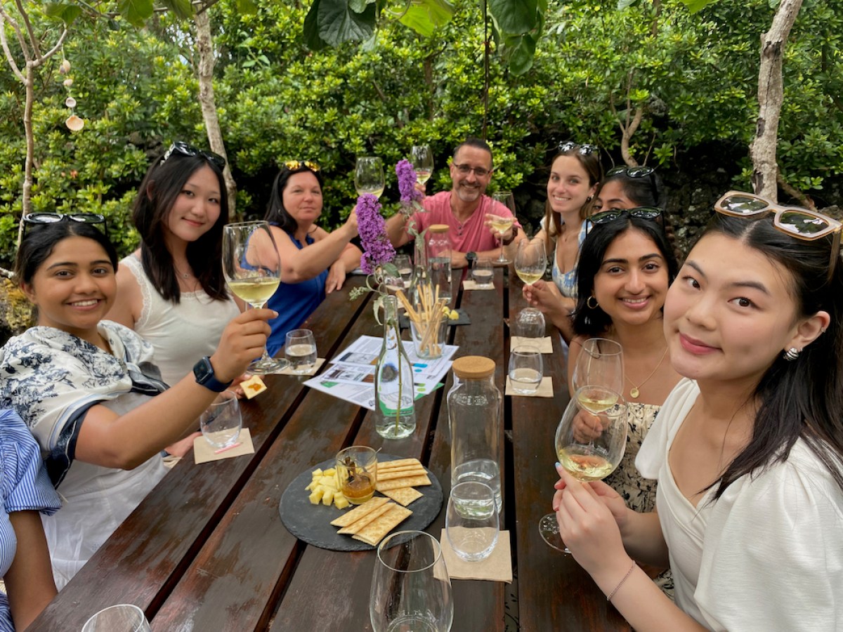 Theodore Hamm et al. posing for the camera