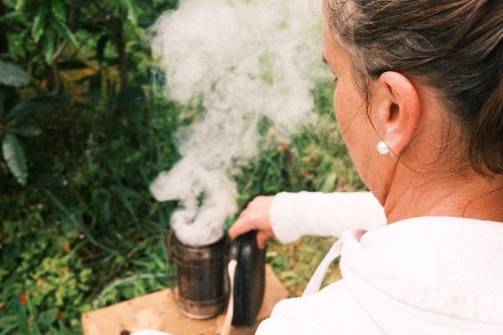 a person taking a selfie