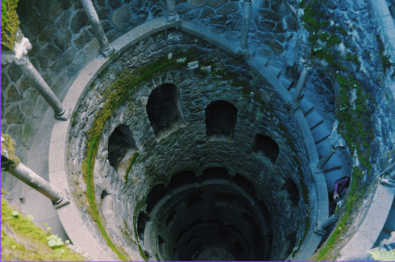 a close up of a tower