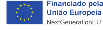 Logos of PRR, Governo dos Açores, República Portuguesa, and EU funding.